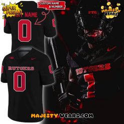 Rutgers Scarlet Knights Gameday Blackout Custom Football Jersey