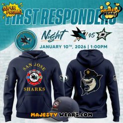 San Jose Sharks 2025 First Responders Night Special Hoodie