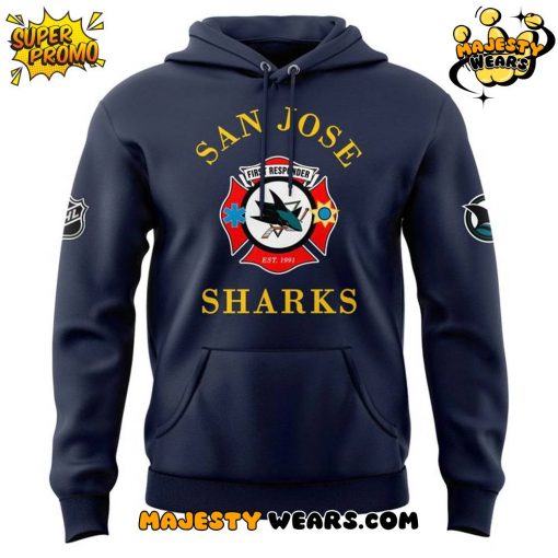 San Jose Sharks 2025 First Responders Night Special Hoodie