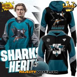 San Jose Sharks Heritage 2.0 Celebrate 35th Anniversary Season Special Hoodie