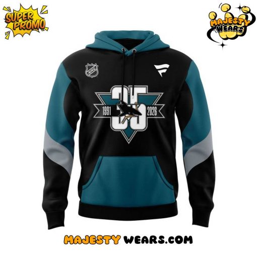 San Jose Sharks Heritage 2.0 Celebrate 35th Anniversary Season Special Hoodie