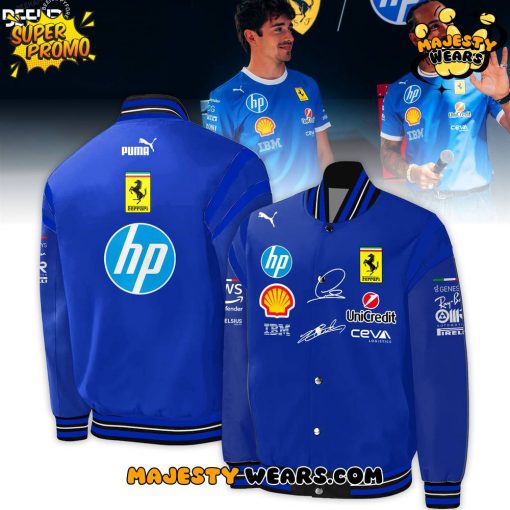 Scuderia Ferrari 2025 Special Blue Bomber Jacket