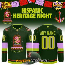 Seattle Kraken 2025 Hispanic Heritage Night Custom Hockey Jersey