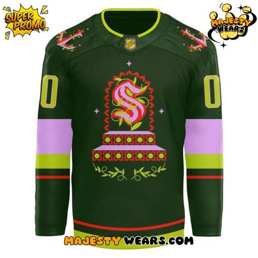 Seattle Kraken 2025 Hispanic Heritage Night Custom Hockey Jersey