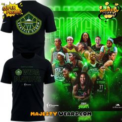 Seattle Storm 2025 WNBA Playoffs Special Black T-Shirt