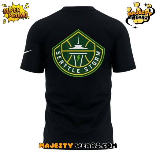 Seattle Storm 2025 WNBA Playoffs Special Black T-Shirt