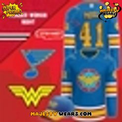 St. Louis Blues x Wonder Woman Night 2025 Custom Hockey Jersey