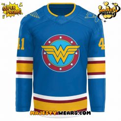 St. Louis Blues x Wonder Woman Night 2025 Custom Hockey Jersey