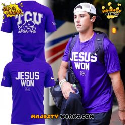 TCU Horned Frogs “JESUS WON” Special Purple Tee