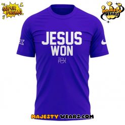 TCU Horned Frogs “JESUS WON” Special Purple Tee