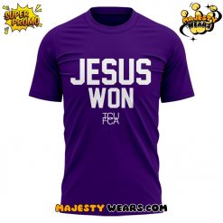 TCU Horned Frogs x Jesus Won Special Purple Tee