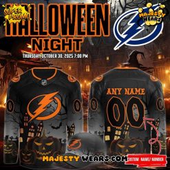 Tampa Bay Lightning 2025 Halloween Night Custom Hockey Jersey