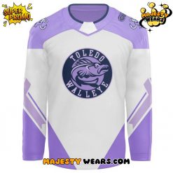 Toledo Walleye x 2025 Hockey Fight Cancer Custom Hockey Jersey