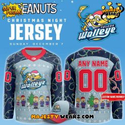 Toledo Walleye x Peanuts Christmas Night 2025 Custom Hockey Jersey