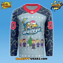Toledo Walleye x Peanuts Christmas Night 2025 Custom Hockey Jersey