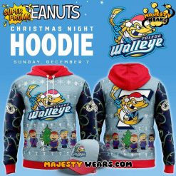 Toledo Walleye x Peanuts Christmas Night 2025 Special Hoodie