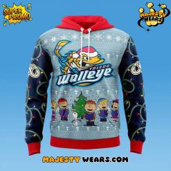 Toledo Walleye x Peanuts Christmas Night 2025 Special Hoodie
