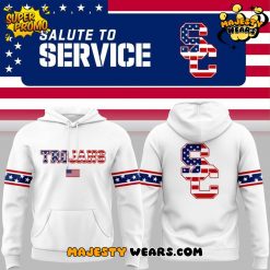 USC Trojans 2025 Military Appreciation Salute To Service Wordmark Hoodie