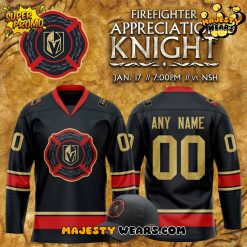 Vegas Golden Knights Fire & Rescue Appreciation Day 2025 Hockey Jersey
