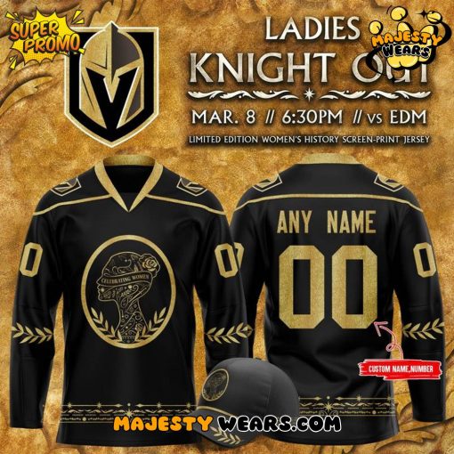 Vegas Golden Knights Women’s History Screen Hockey Jersey 2025