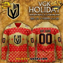 Vegas Golden Knights x 2025 Christmas Holiday Custom Hockey Jersey