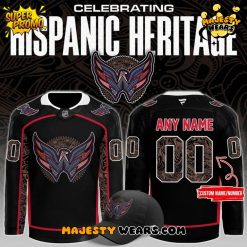 Washington Capitals Celebrate Hispanic Heritage Custom Hockey Jersey