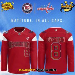 Washington Capitals Red Nationals 20th Anniversary Seasons Hockey Jersey