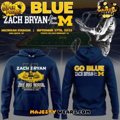 Zach Bryan x Michigan Wolverines Tour “The Big House” 2025 Special Hoodie