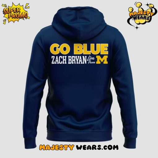 Zach Bryan x Michigan Wolverines Tour “The Big House” 2025 Special Hoodie