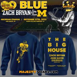 Zach Bryan x Michigan Wolverines Tour “The Big House” 2025 Special Sweatshirt