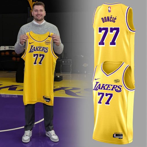 Los Angeles Lakers Show Luka Doncic Basketball Jersey