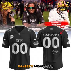 Aitch x NFL London Game Custom Football Jersey – Black