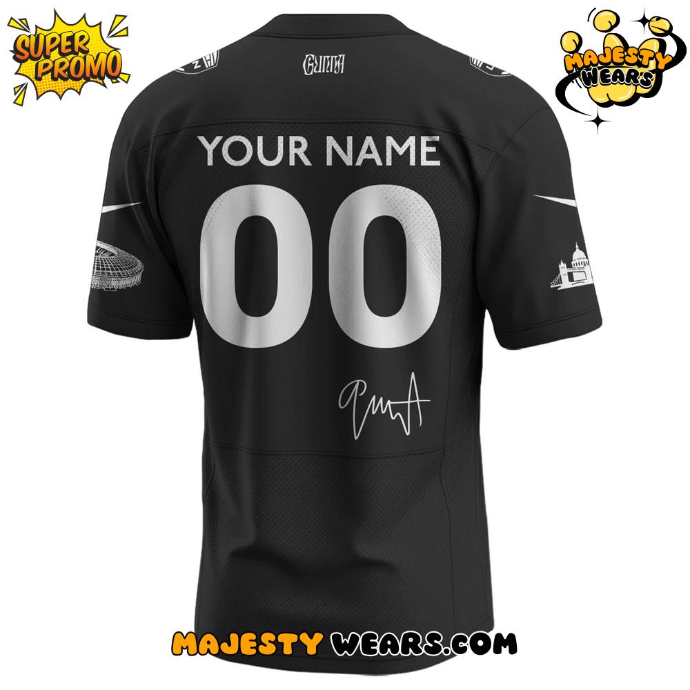 Aitch x NFL London Game Custom Football Jersey – Black Aitch x NFL London Game Custom Football Jersey – Black
