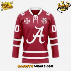 Alabama Crimson Tide 20th Anniversary Custom Hockey Jersey