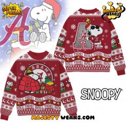 Alabama Crimson Tide x Snoopy “Roll Tide” Ugly Christmas Sweater
