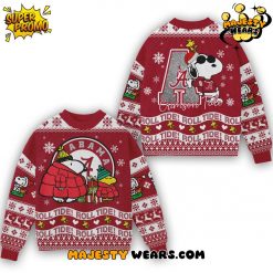 Alabama Crimson Tide x Snoopy “Roll Tide” Ugly Christmas Sweater