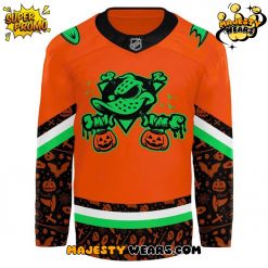 Anaheim Ducks 2025 Halloween Night Custom Hockey Jersey Anaheim Ducks 2025 Halloween Night Custom Hockey Jersey