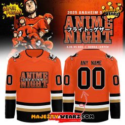 Anaheim Ducks Anime Night Custom Hockey Jersey Anaheim Ducks Anime Night Custom Hockey Jersey