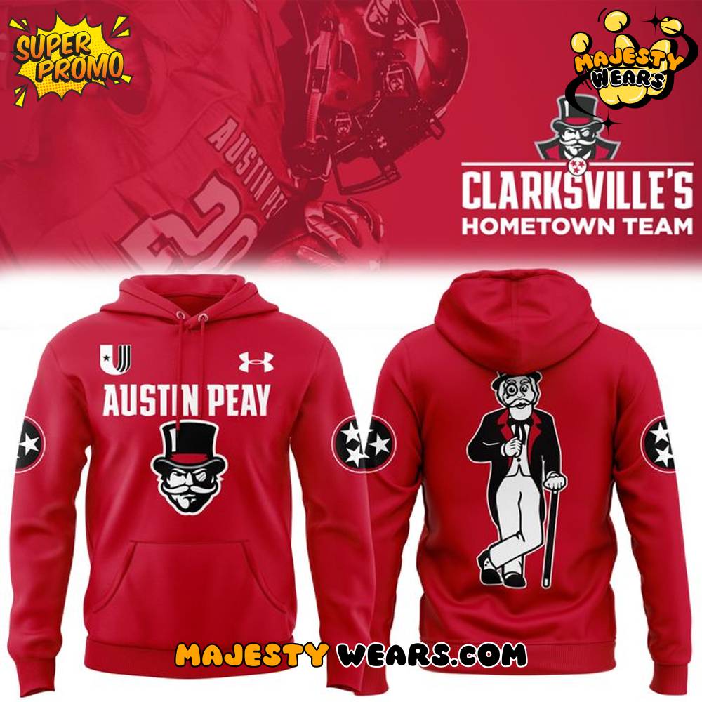 Austin Peay Football 2025 Homecoming Throwback Hoodie Austin Peay Football 2025 Homecoming Throwback Hoodie