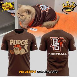 BGSU Football “Pudge The Cat” Brown T-Shirt
