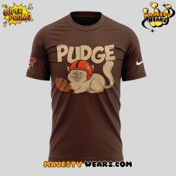 BGSU Football “Pudge The Cat” Brown T-Shirt
