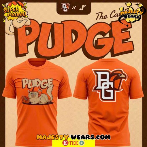 BGSU Football “Pudge The Cat” Orange Tee