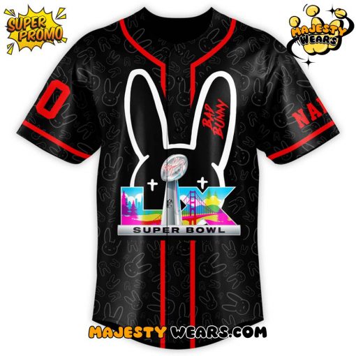 Bad Bunny Here For The Benito Bowl The Best Half Time 2025 Baseball Jersey