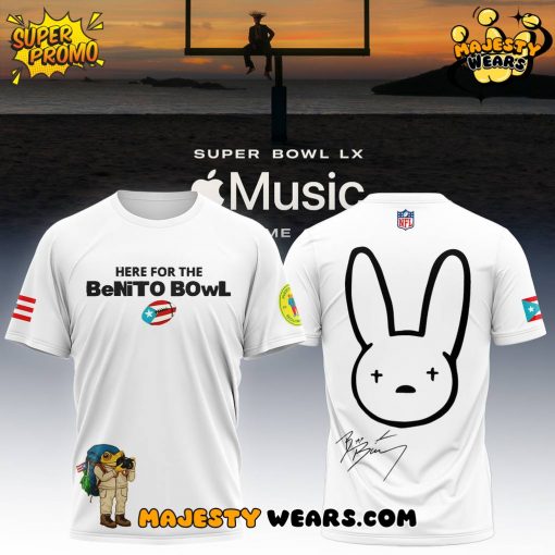 Bad Bunny Super Bowl Imusic Special White Shirt
