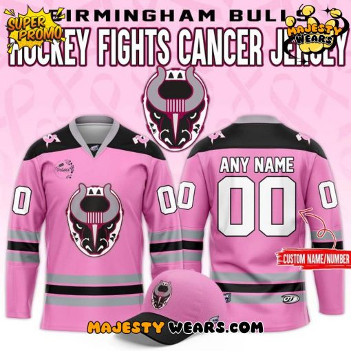 Birmingham Bulls ”Pink the Rink” Custom Hockey Jersey
