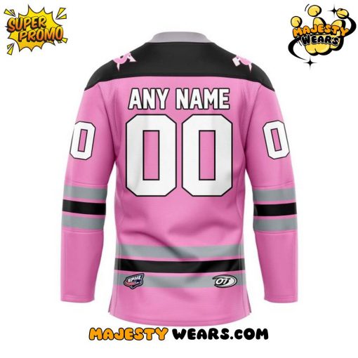Birmingham Bulls ”Pink the Rink” Custom Hockey Jersey