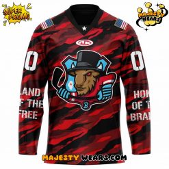 Bloomington Bison Military Appreciation Night Custom Hockey Jersey
