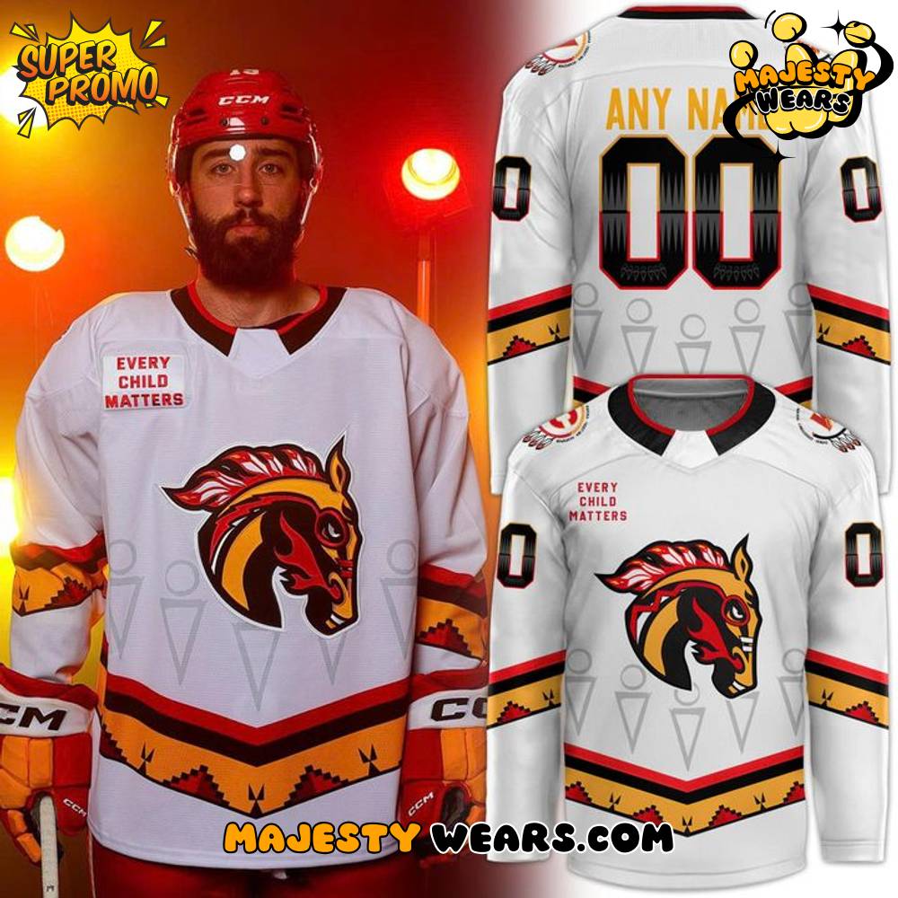 Calgary Wranglers 2025 Indigenous Night Custom Hockey Jersey Calgary Wranglers 2025 Indigenous Night Custom Hockey Jersey