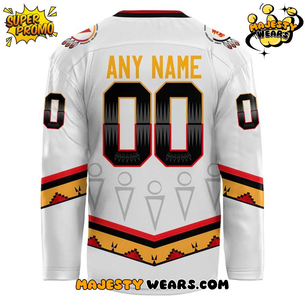 Calgary Wranglers 2025 Indigenous Night Custom Hockey Jersey Calgary Wranglers 2025 Indigenous Night Custom Hockey Jersey