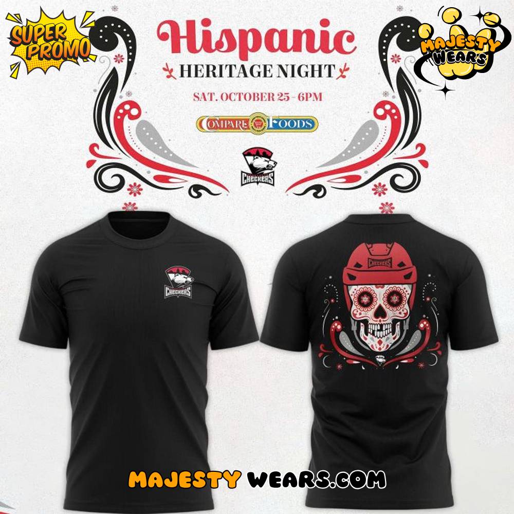 Charlotte Checkers Hispanic Heritage Night Special T-Shirt Charlotte Checkers Hispanic Heritage Night Special T-Shirt